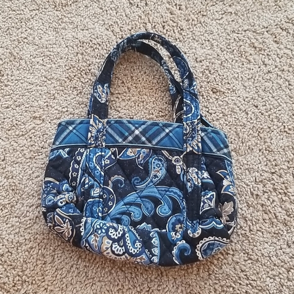 VERA BRADLEY Navy Paisley Print Small Purse - Picture 2 of 8